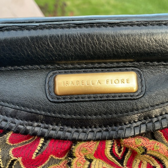 Isabella Fiore Tapestry and Leather Clutch Purse - Picture 8 of 14
